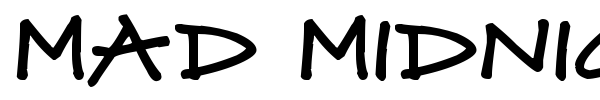 Mad Midnight Marker font preview